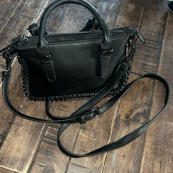 Chinese Laundry Handbags - Chinese Laundry Black Hand Bag with Silver Hardware Hand Held or Shoulder Strap